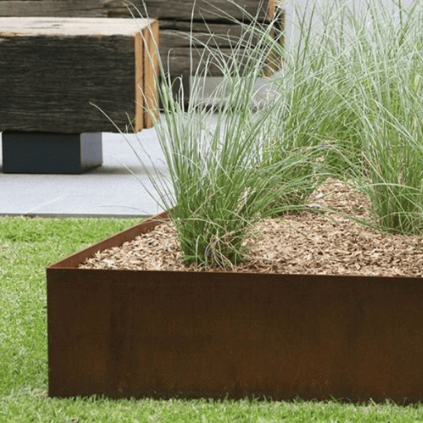Corten steel edging Corten steel edging